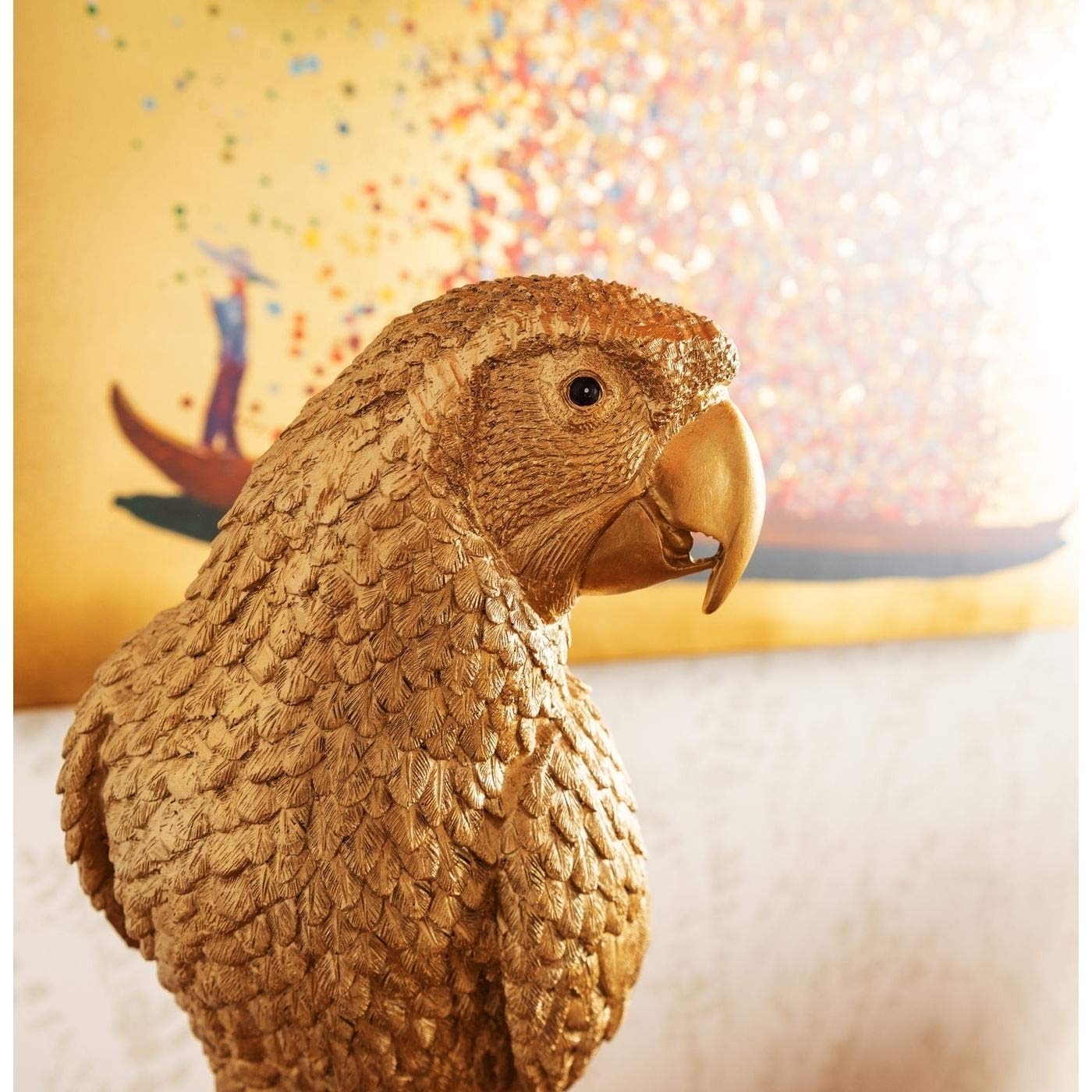 kare-design-deko-figur-papagei-gold-116-cm image 5