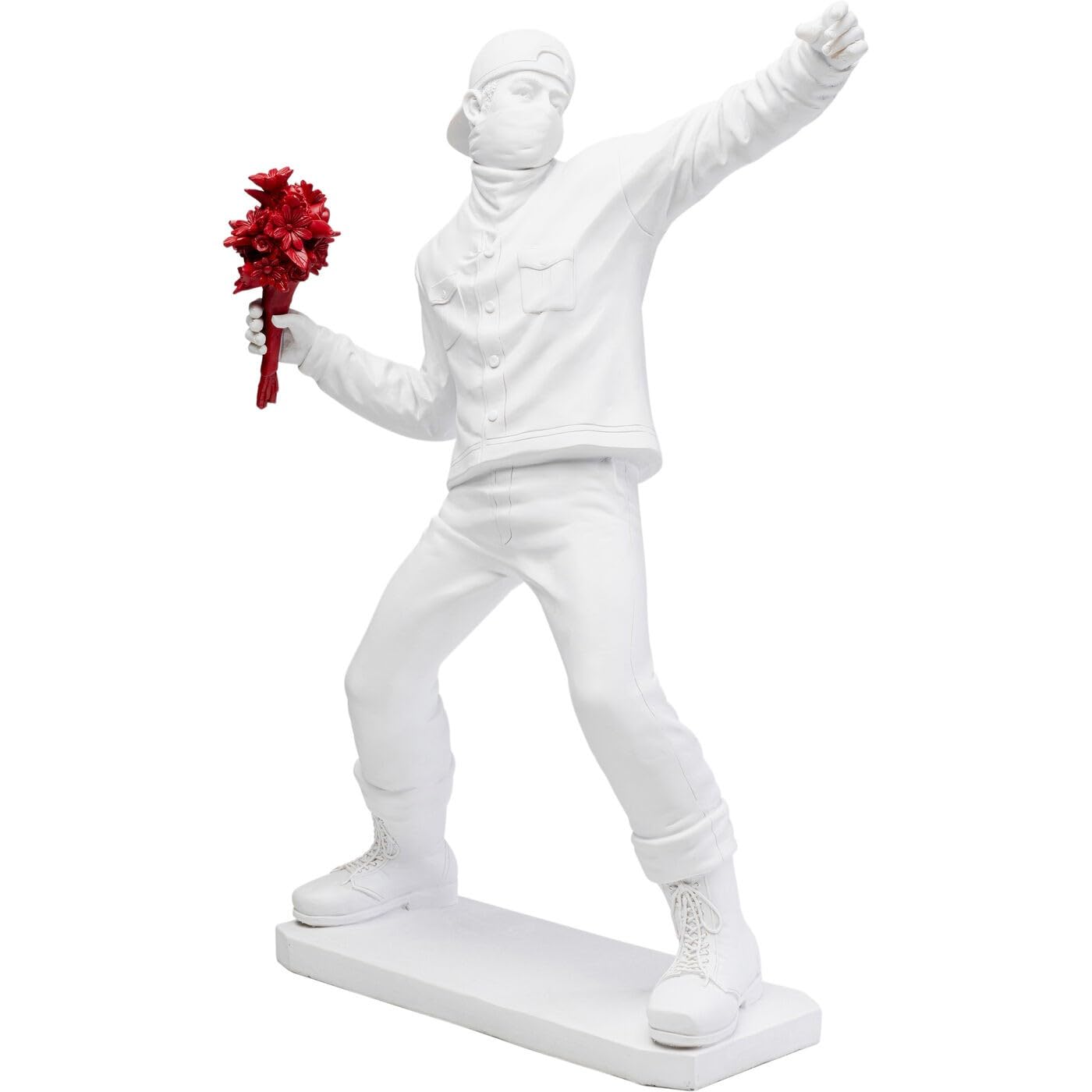 kare-design-deko-figur-street-art-bouquet-wei-67x42x24-cm image 4