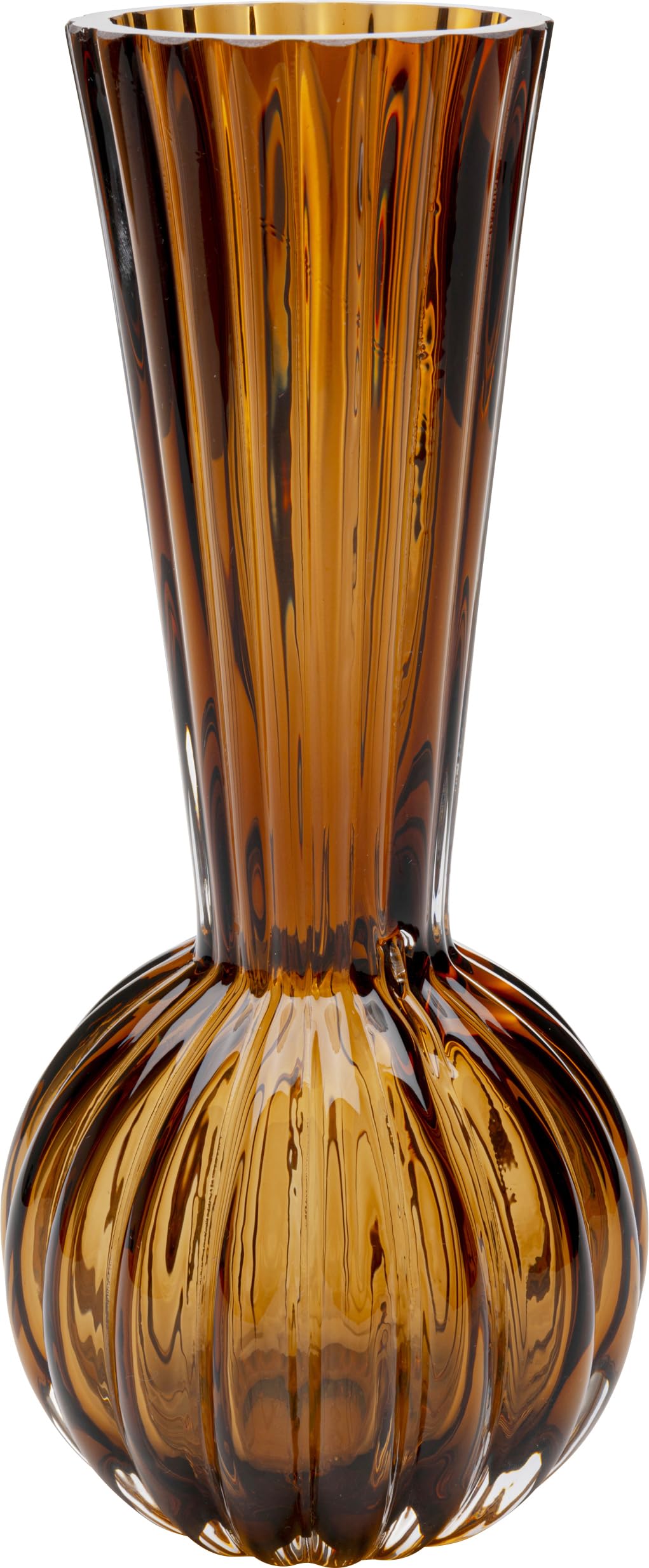 kare-design-vase-daphne-bowl-braun-24-cm-blumenvase-aus-glas image 1