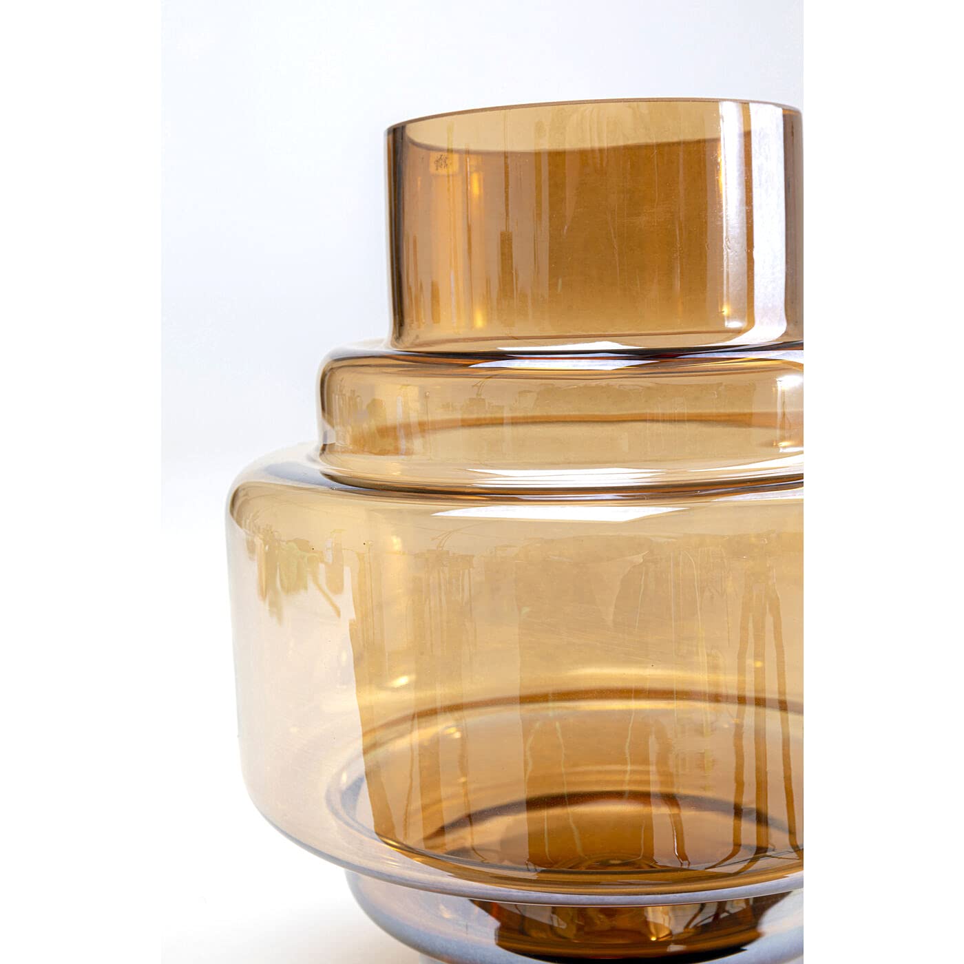 kare-design-vase-glossy-blumenvase-braun-glas-18-cm-tischvase image 5
