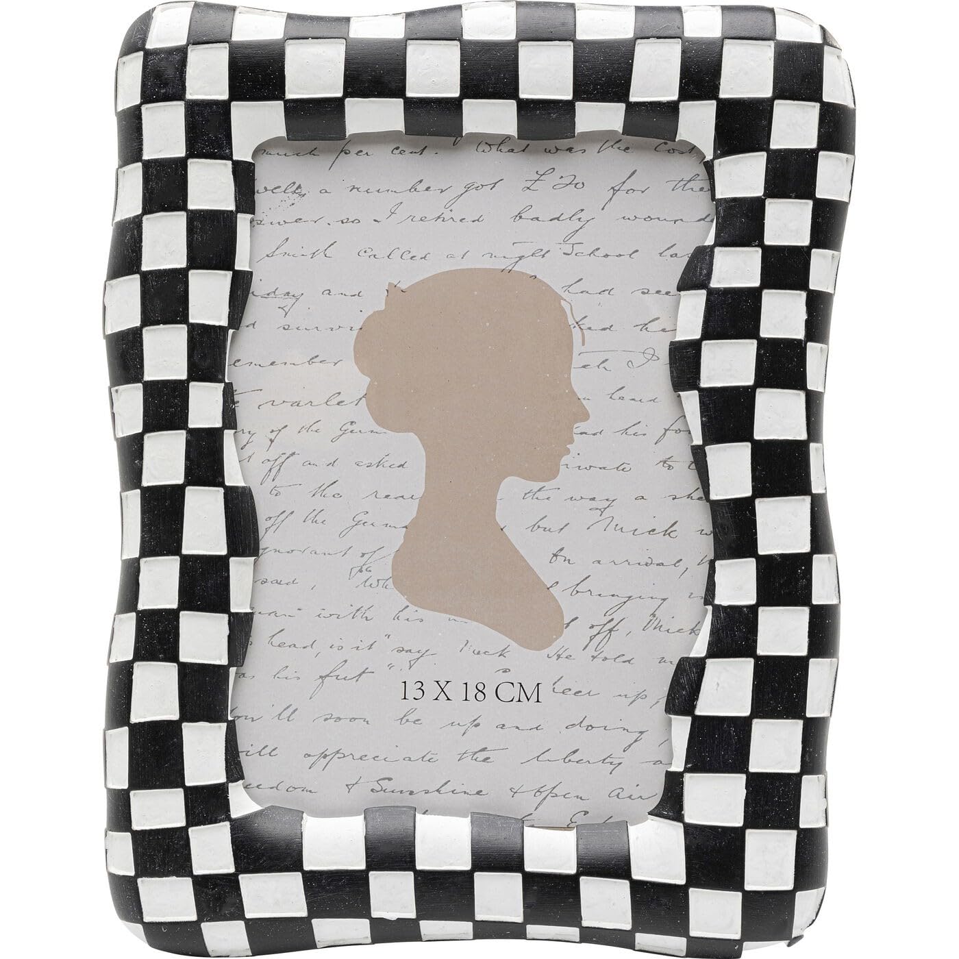 kare-design-checker-bilderrahmen-schwarz-wei-schachbrett-13x18-cm image 1