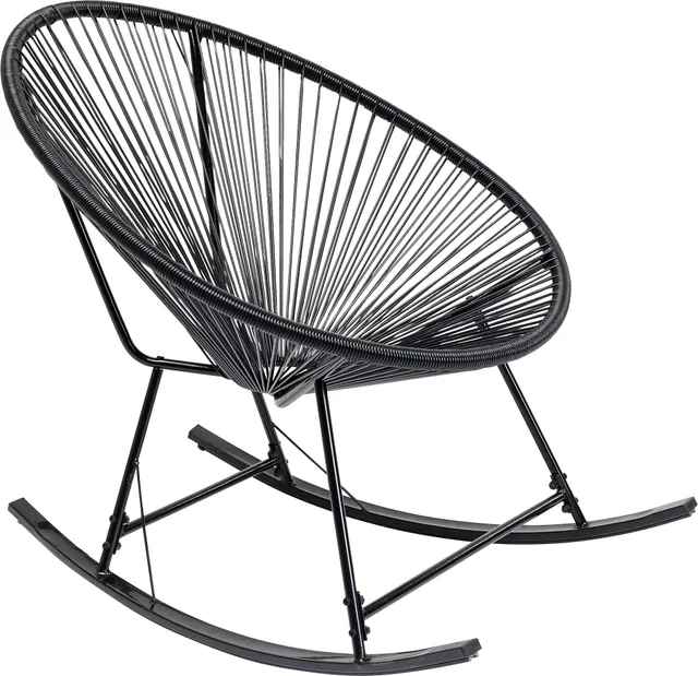 kare-design-schaukelstuhl-acapulco-mono-schwarz-indoor-outdoor image 1