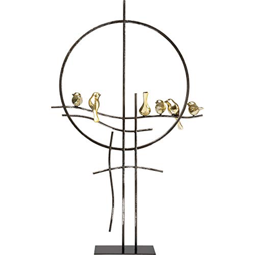 kare-design-deko-objekt-tweet-schwarz-gold-64x29x10-cm image 6