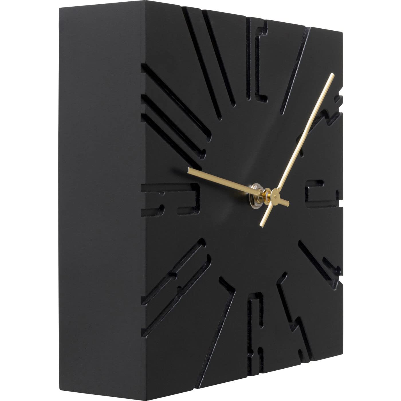 kare-design-wanduhr-cubito-19x19-cm-schwarz-gold-quarz image 2