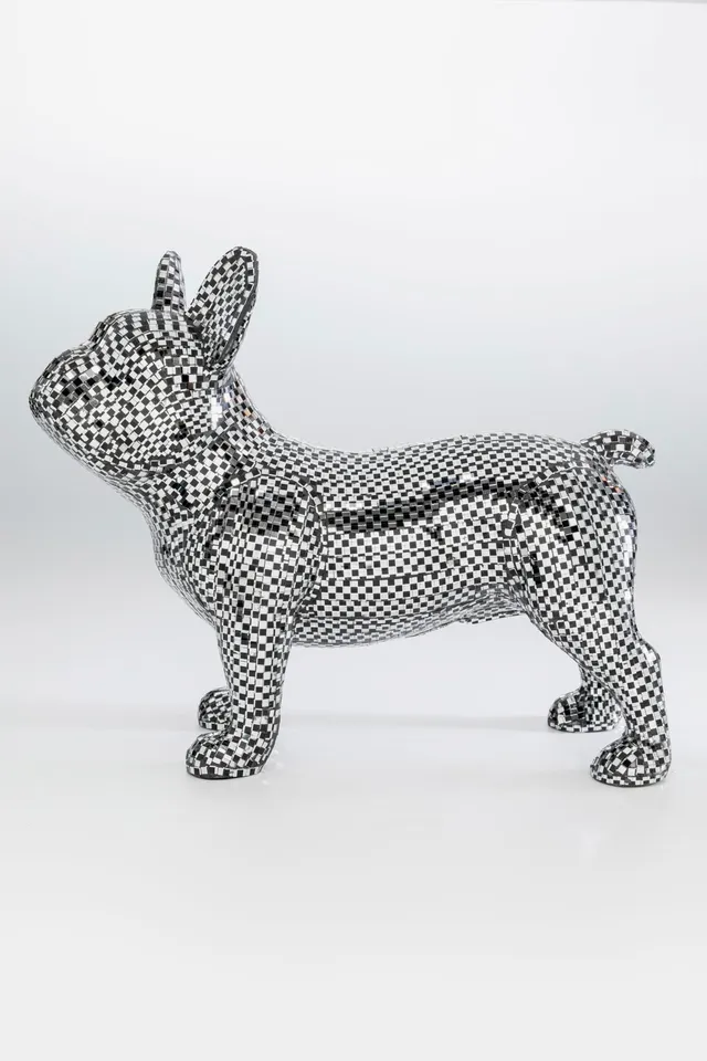 kare-design-deko-figur-bulldog-disco-verspiegelt-36x45x19-cm image 1