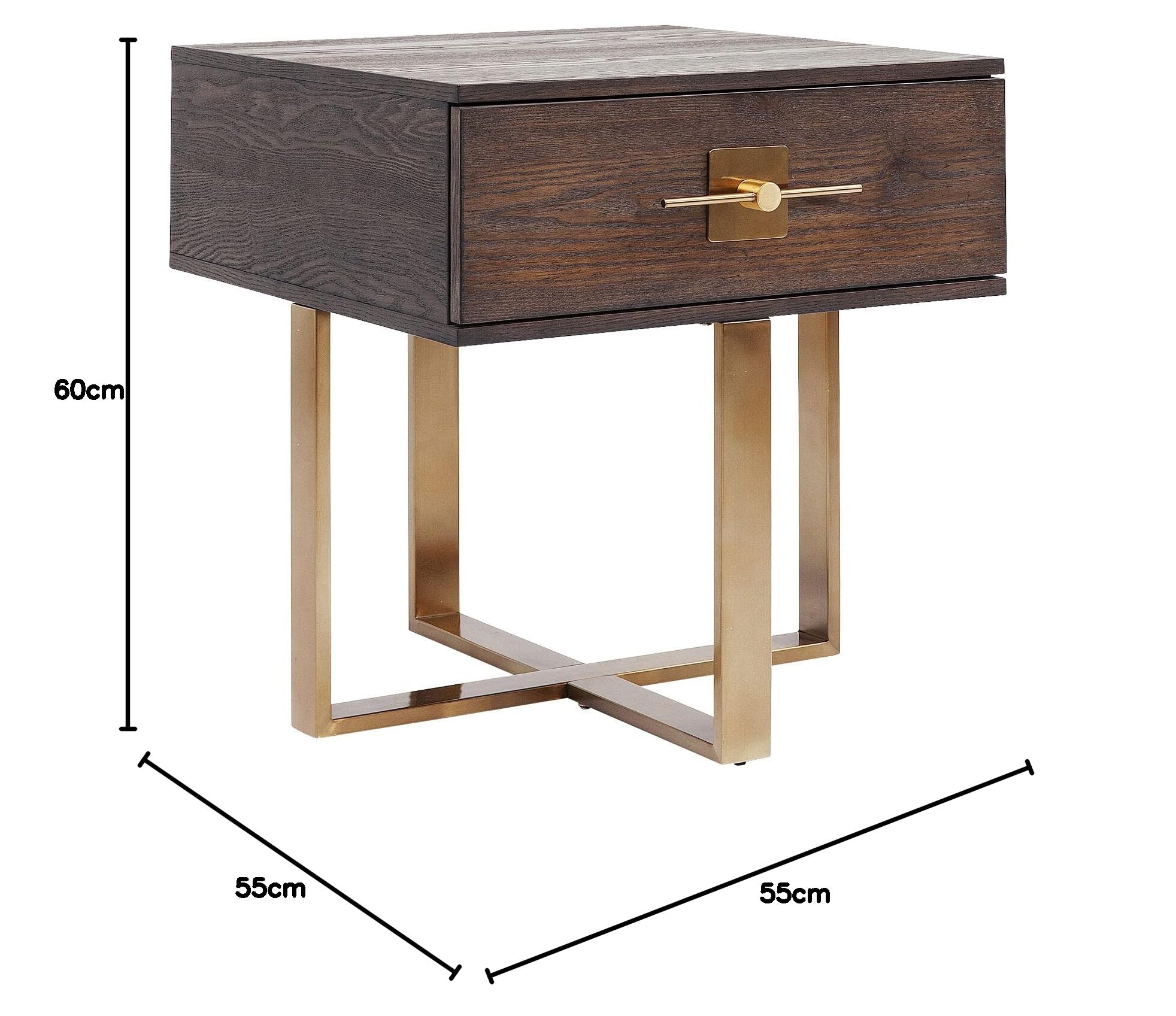 kare-design-kommode-osaka-braun-60x55x55-cm-holz-edelstahl image 3