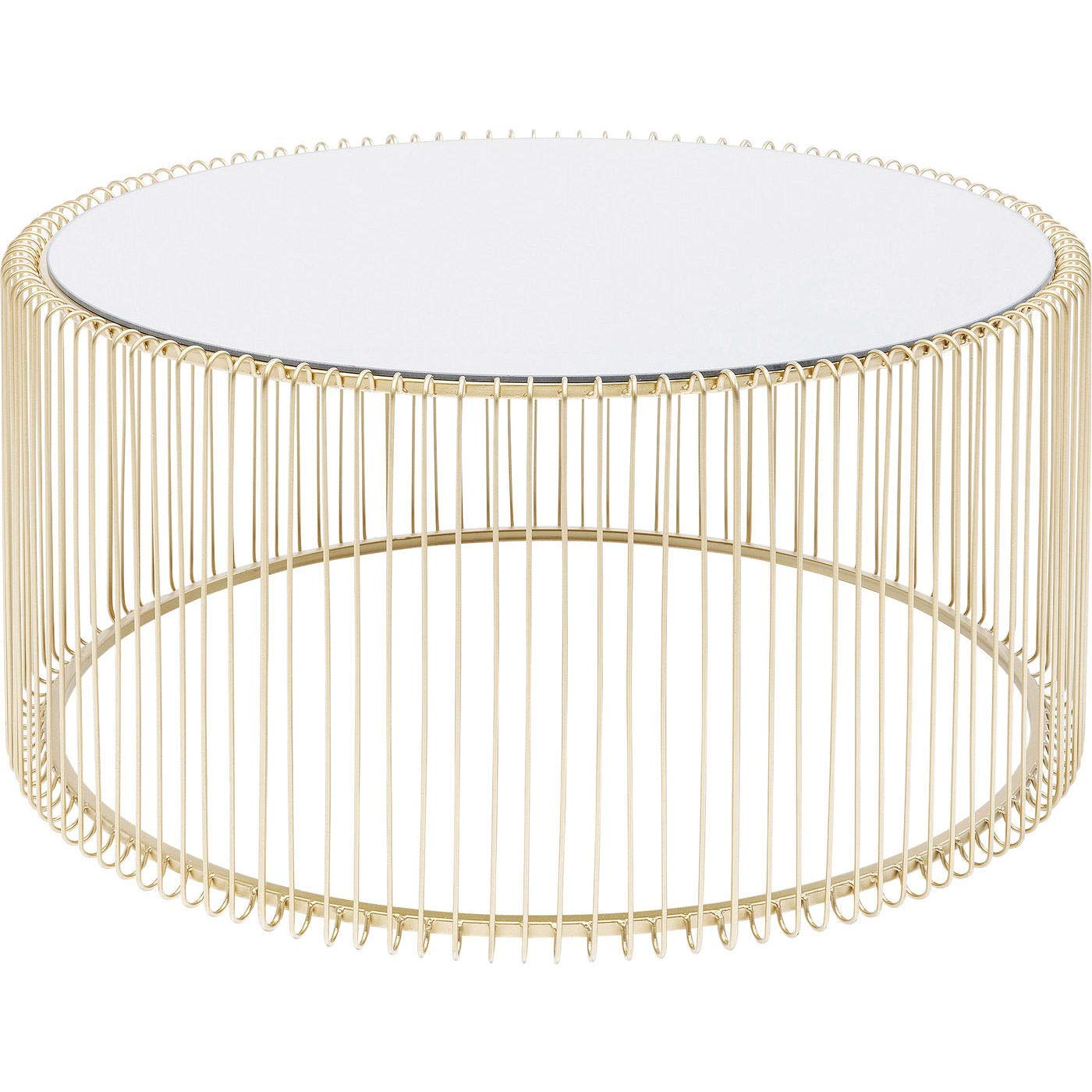 kare-design-wire-uno-couchtisch-brass-rund-80-cm-glasplatte image 1