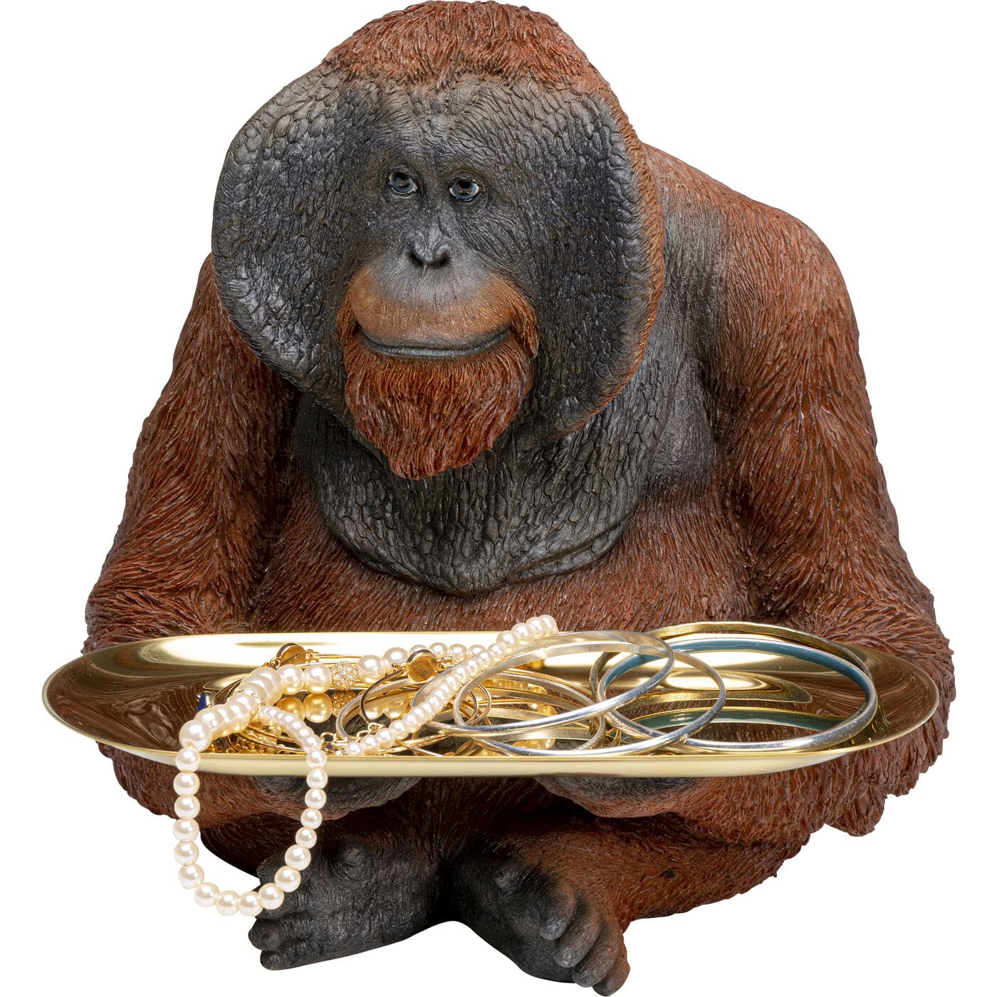 kare-design-deko-figur-butler-orang-utan-tierfigur-mit-tablett-41-cm-handgearbei image 4