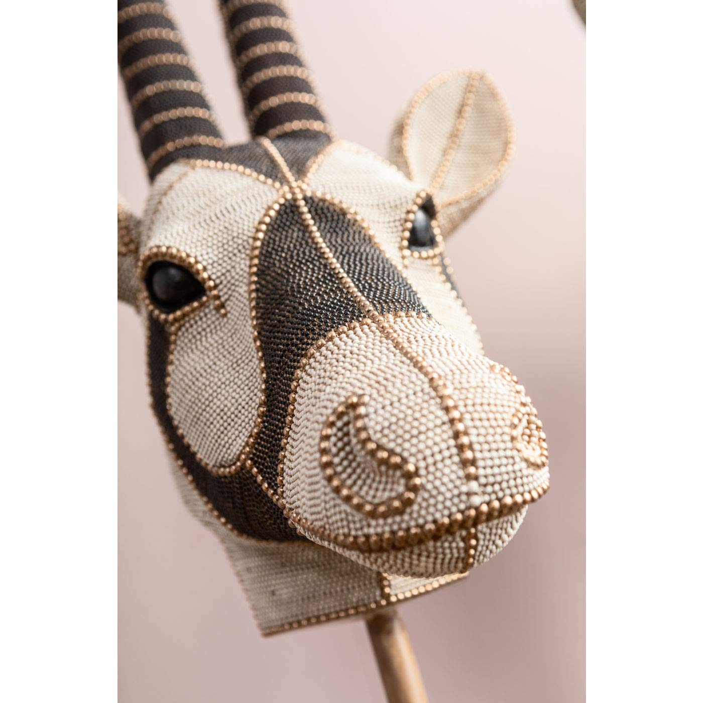 kare-design-antilopenkopf-perlen-wanddeko-76-cm image 3