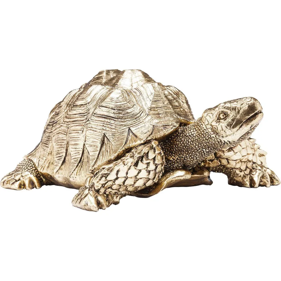 kare-design-turtle-deko-figur-schildkr-te-gold-11x26x20-cm image 1