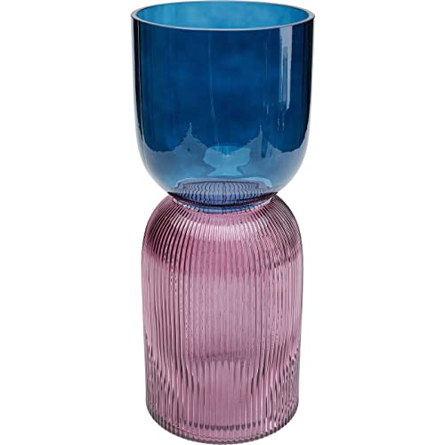 kare-design-vase-marvelous-duo-blau-lila-40-cm-handgefertigte-glasvase image 7