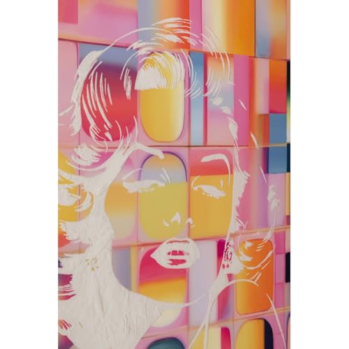 kare-design-diva-pixel-leinwandbild-120x90-cm-mehrfarbig-pop-art-wandbild image 7