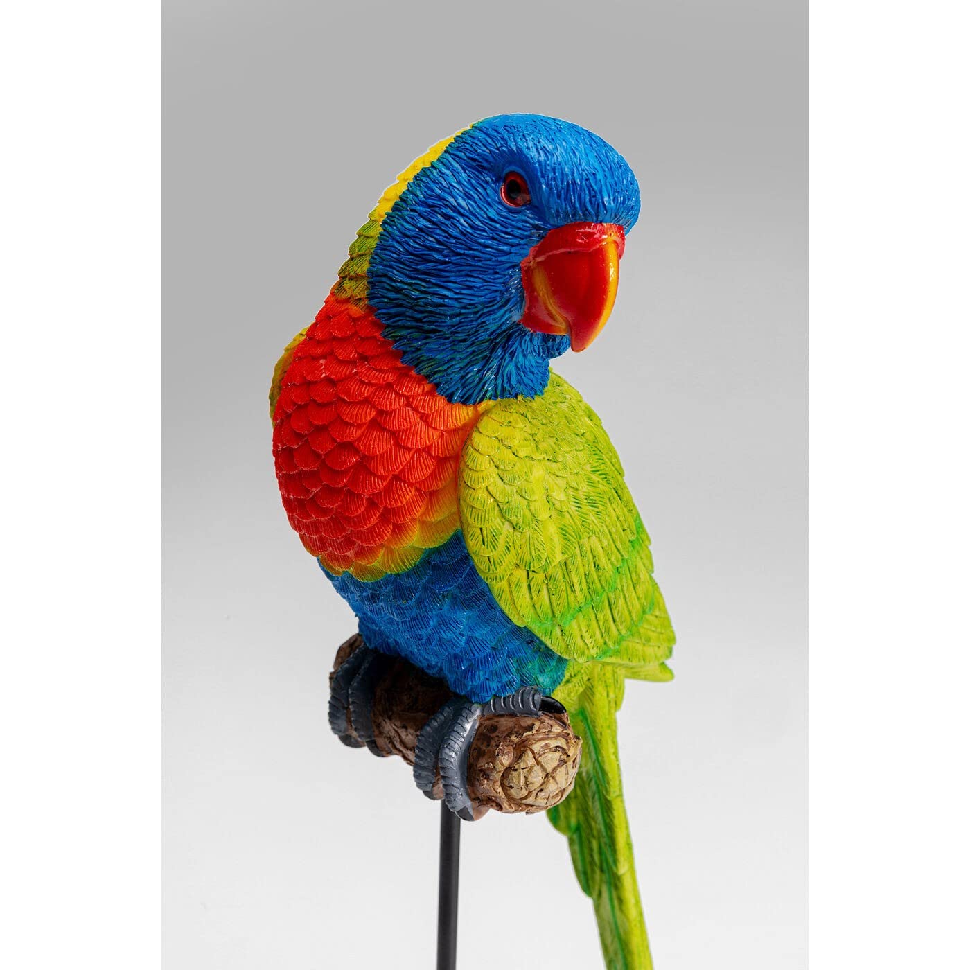 kare-design-deko-figur-papagei-gr-n-36cm-auf-sitzstange image 3