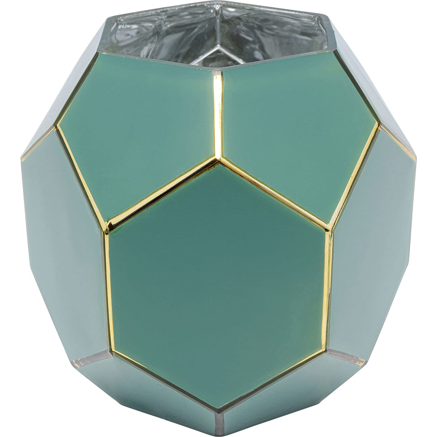 kare-design-art-pastell-vase-glasvase-gr-n-mit-gold-22-cm image 1