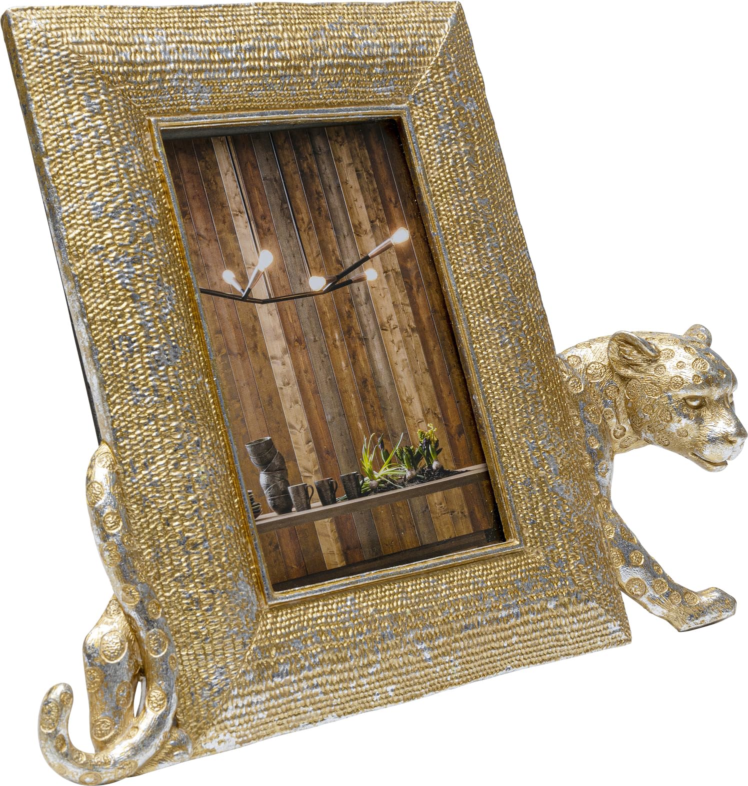kare-design-leopard-bilderrahmen-gold-handbemalt-25x28-5x4-5-cm image 3
