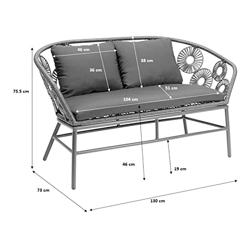 kare-design-sofa-ibiza-braun-lounge-sofa image 8