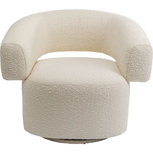 kare-design-drehsessel-maye-creme-86x76x70cm-360-grad-boucl-sessel image 1
