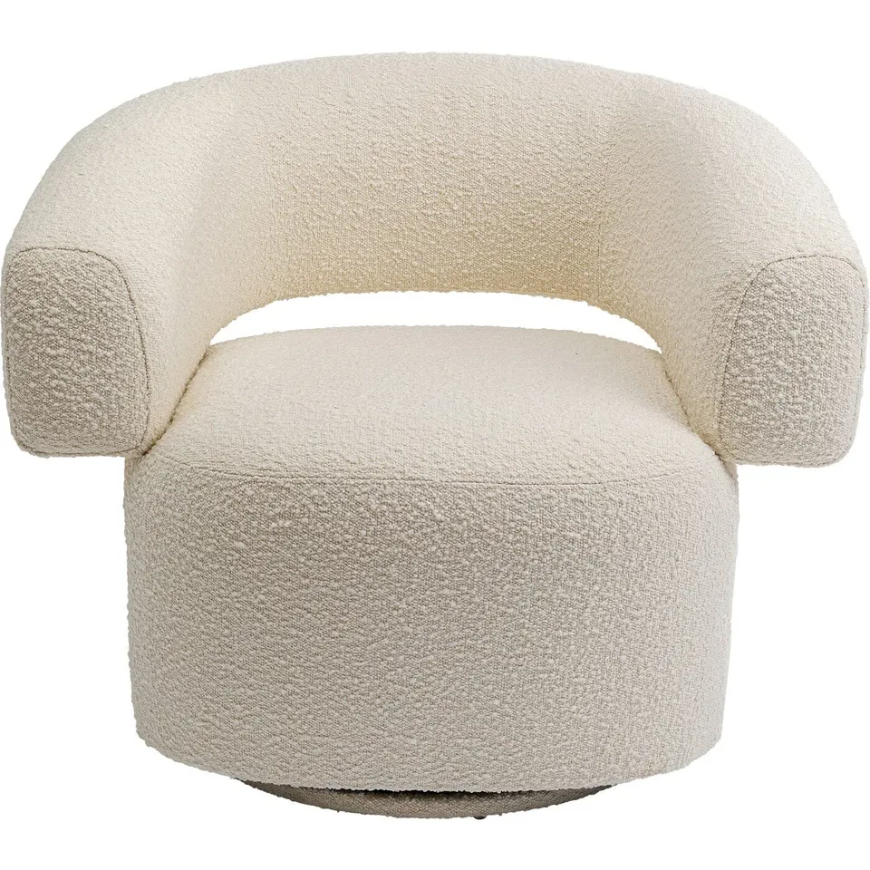 kare-design-drehsessel-maye-creme-86x76x70cm-360-grad-boucl-sessel image 1