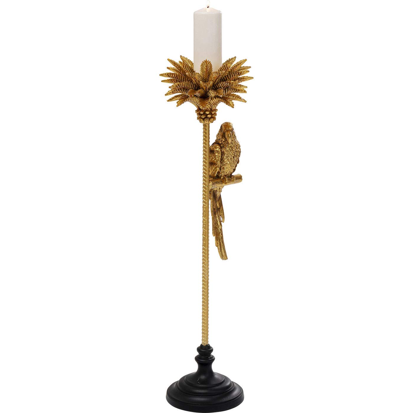 kare-design-parrot-on-palm-tree-kerzenst-nder-schwarz-gold-97x27-5x26-cm image 4