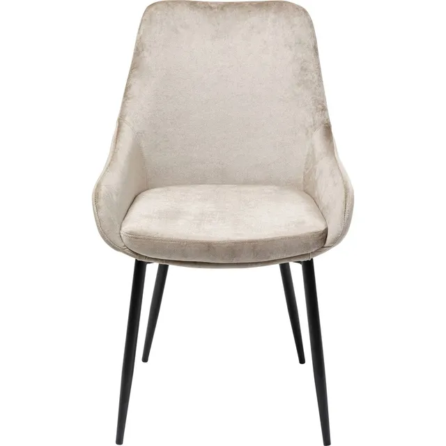kare-design-east-side-pearl-esszimmerstuhl-champagne-samtoptik-89x52x60-cm image 1