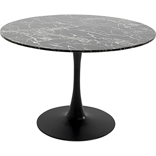 kare-design-schickeria-tisch-rund-schwarz-marmor-optik-d110-cm image 6