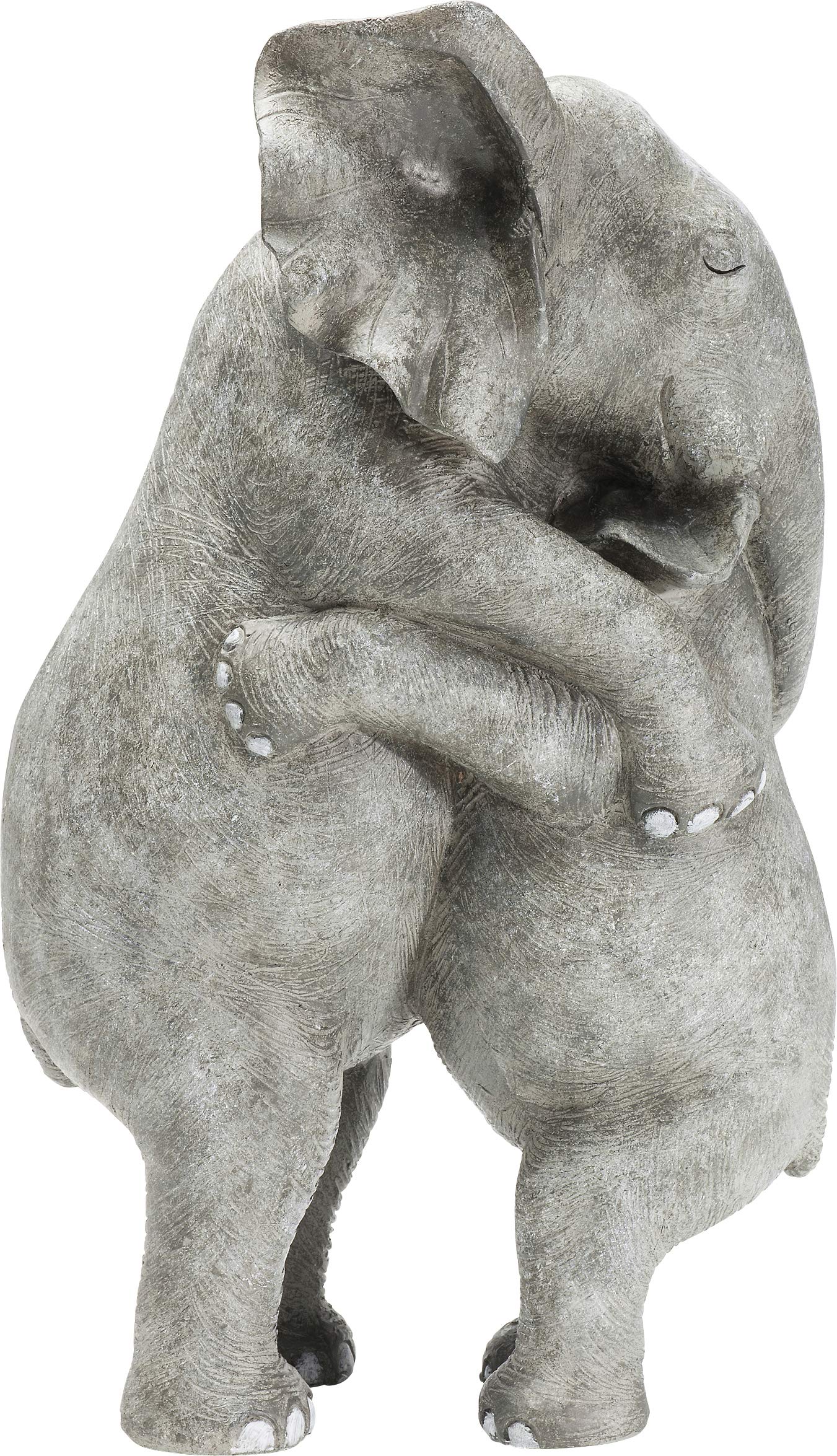 kare-design-deko-figur-elephant-hug-grau-36x22x15-cm image 3