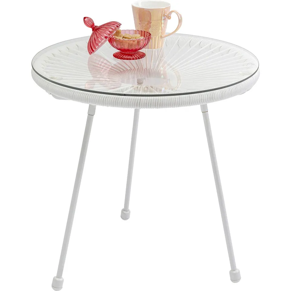kare-design-beistelltisch-acapulco-mono-wei-indoor-outdoor-retro-tisch image 1