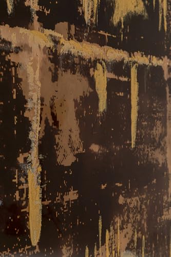 kare-design-golden-hour-leinwandbild-75x55-cm-gold-schwarz-stadt-motiv image 8
