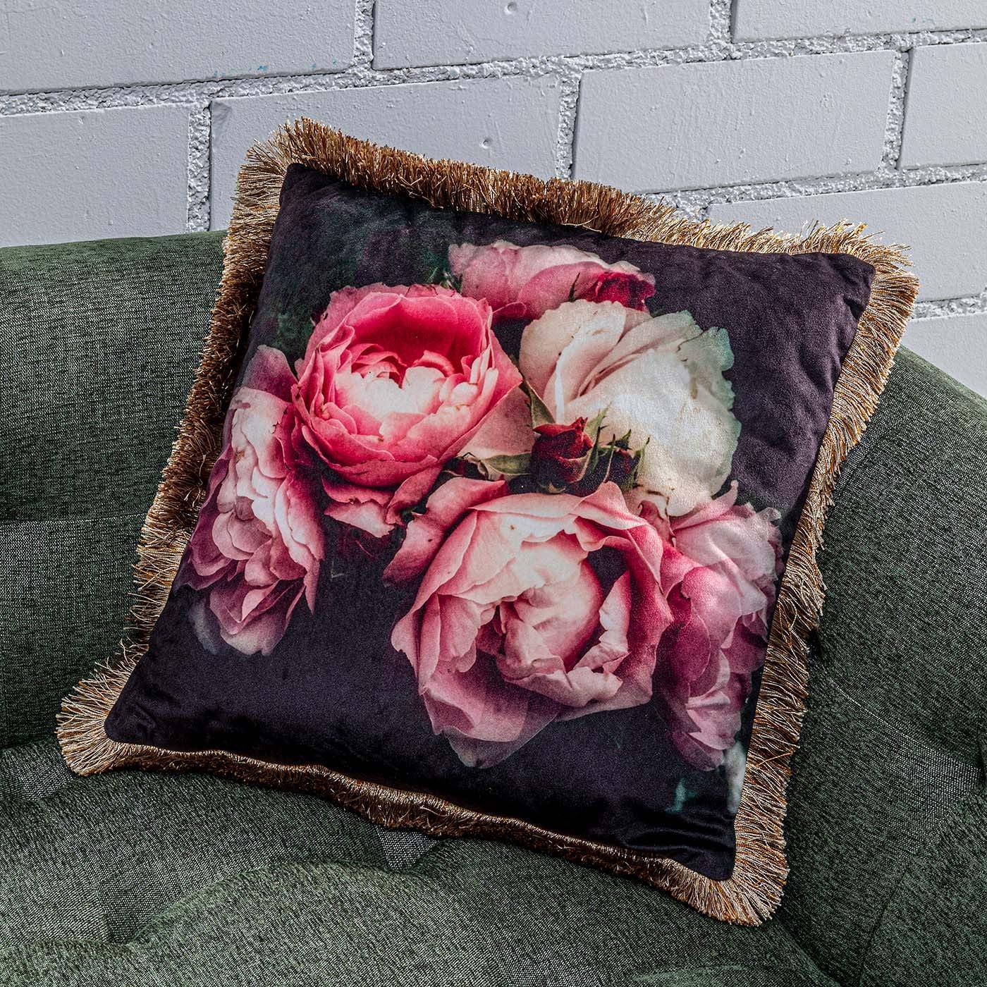 kare-design-kissen-blush-roses-45x45-cm-schwarz image 2