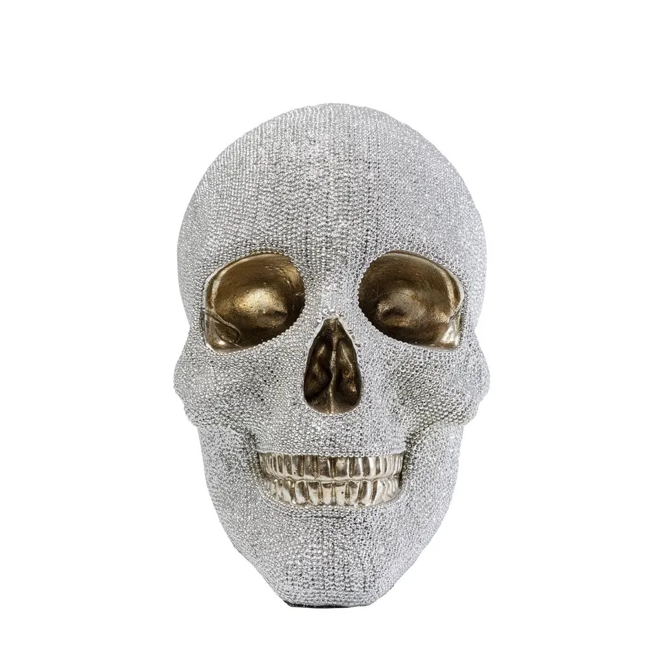 kare-design-spardose-skull-crystals-wei-gold-17x14x23-cm image 1
