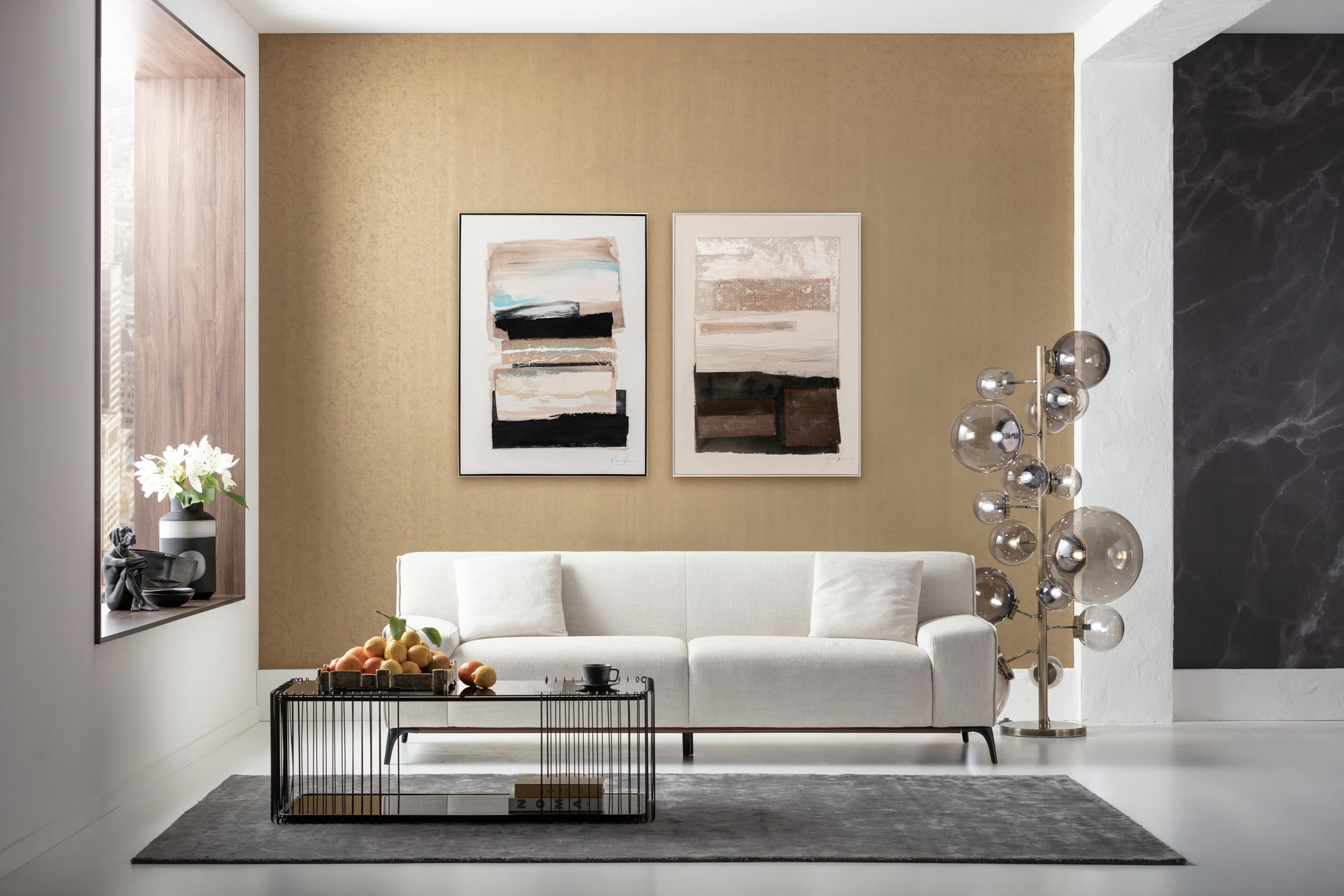 kare-design-leinwandbild-lontano-braun-120x90-cm-3d-mit-massivholzrahmen image 2