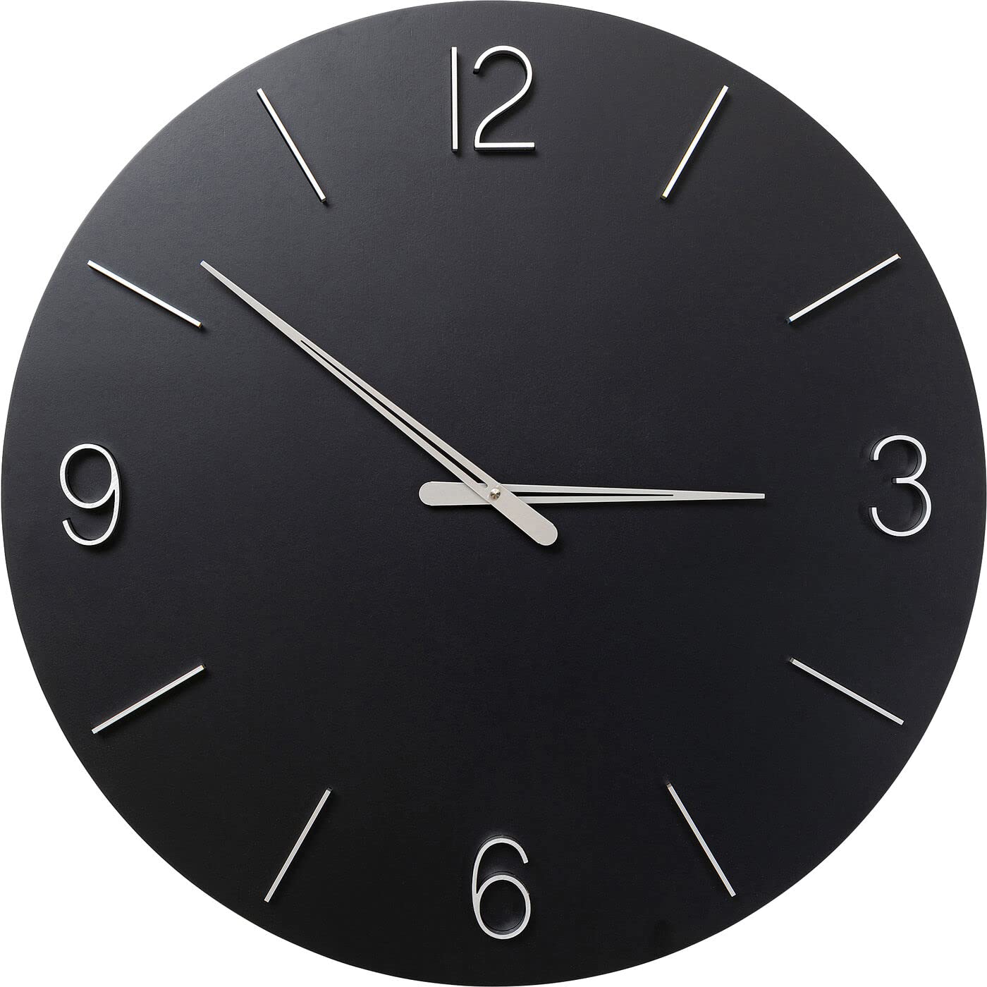 kare-design-oscar-wanduhr-60-cm-schwarz-quarzwerk-metall image 1