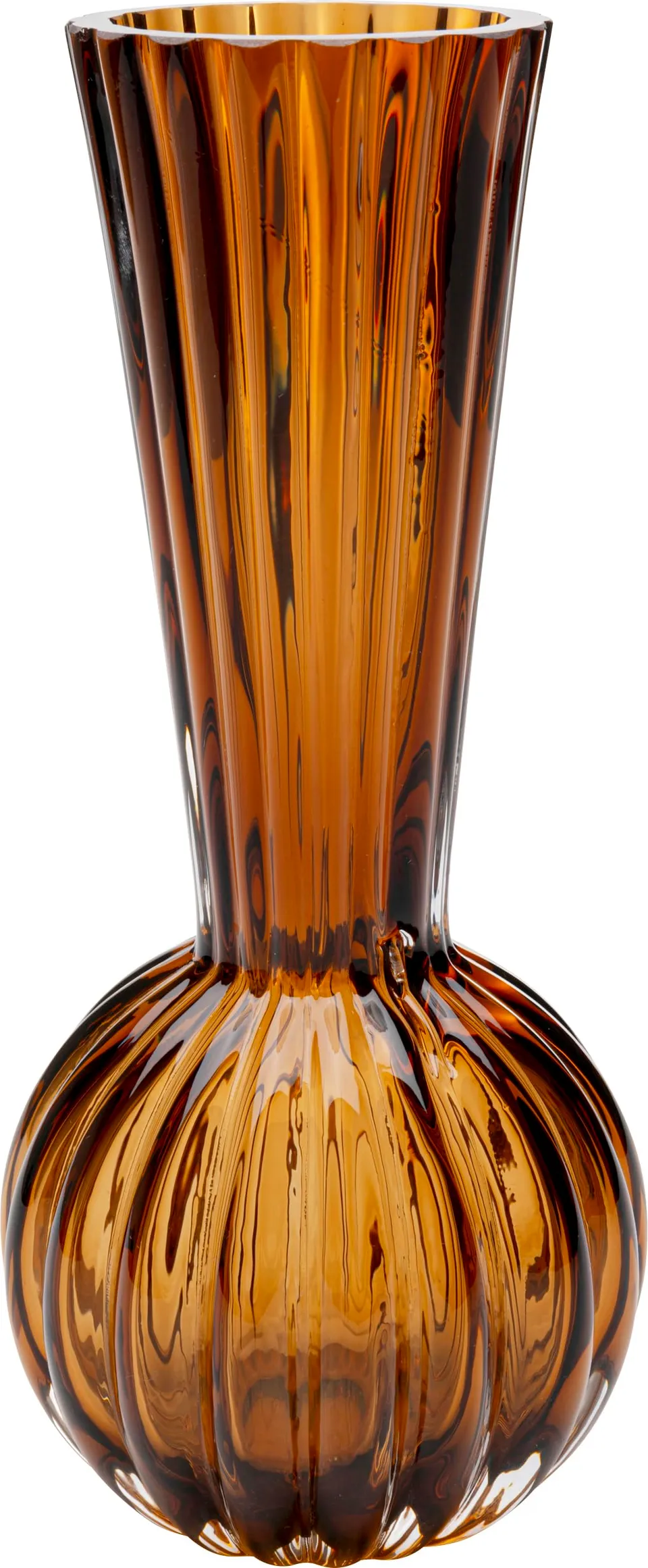 kare-design-vase-daphne-bowl-braun-24-cm-blumenvase-aus-glas image 1