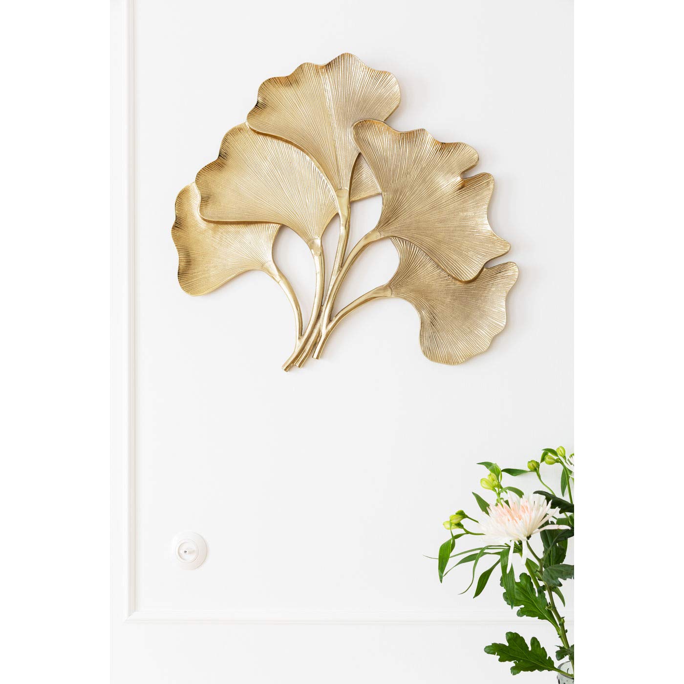 kare-design-wandschmuck-ginkgo-gold-gro-xl image 4