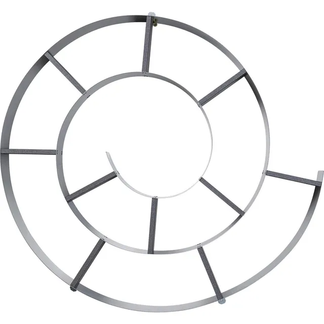 kare-design-wandregal-snail-silber-rund-durchmesser-75-cm-stahl image 1