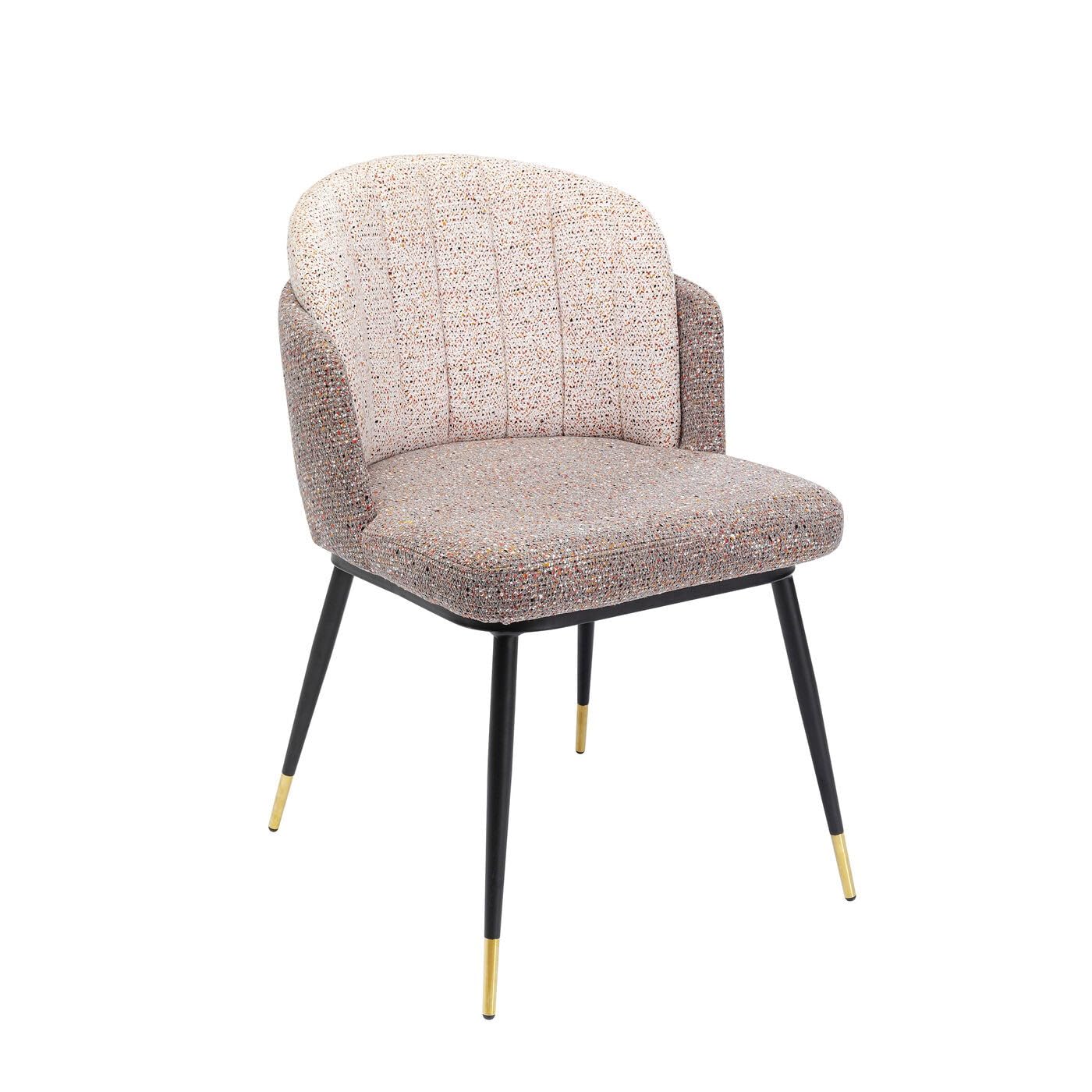 kare-design-stuhl-hojas-flitter-beige-esszimmerstuhl-polyester-81x52x58-cm image 5