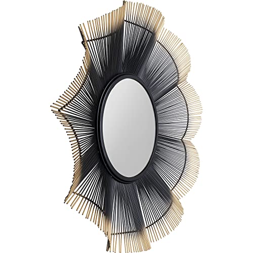 kare-design-wandspiegel-sunflower-81-cm-sonnenspiegel-schwarz-gold-handarbeit image 7
