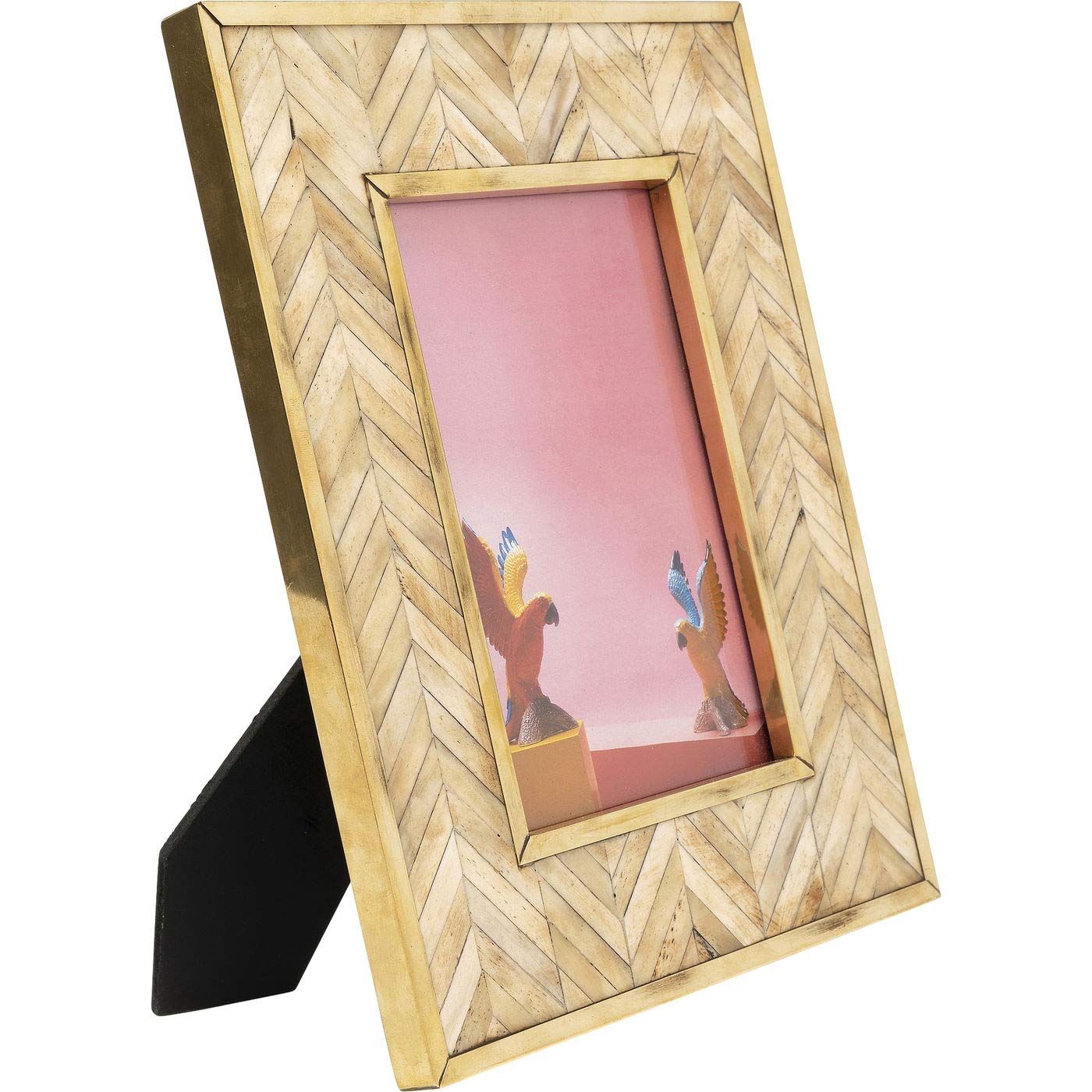 kare-design-chevron-bilderrahmen-braun-13x18-cm-glas-messing-b-ffelknochen image 3