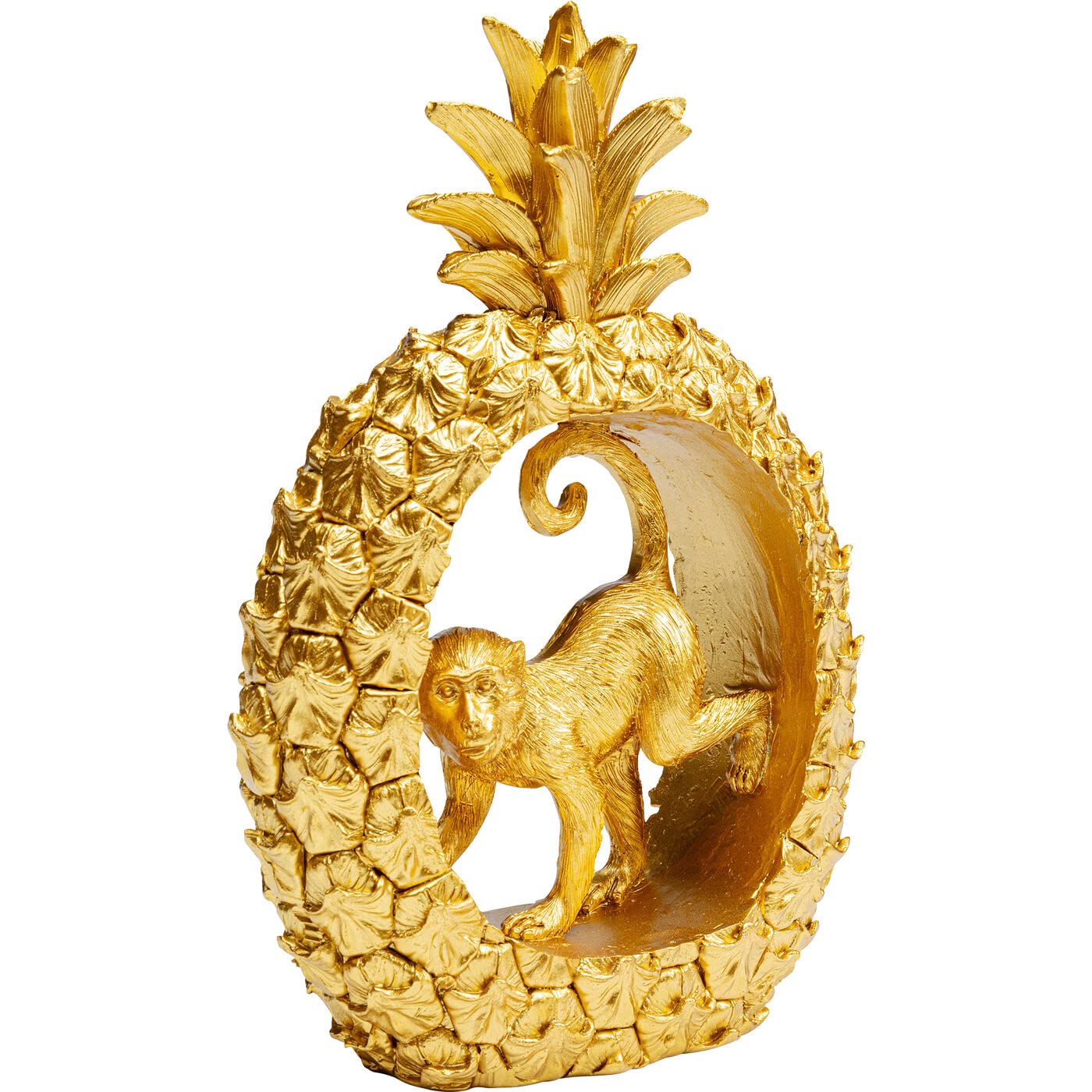 kare-design-deko-figur-playing-in-the-pineapple-23-cm-ananas-figur-gold image 3