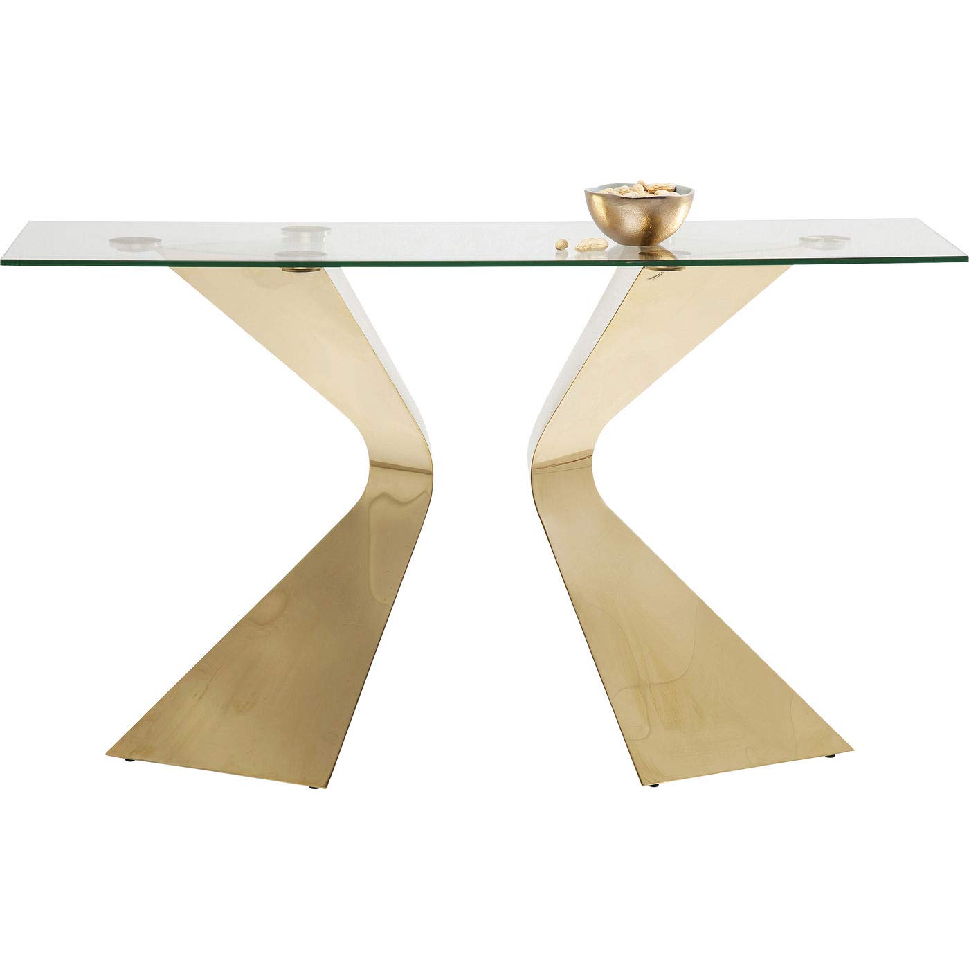 kare-design-gloria-konsole-82x140x45-cm-konsolentisch-gold-mit-glasplatte image 1