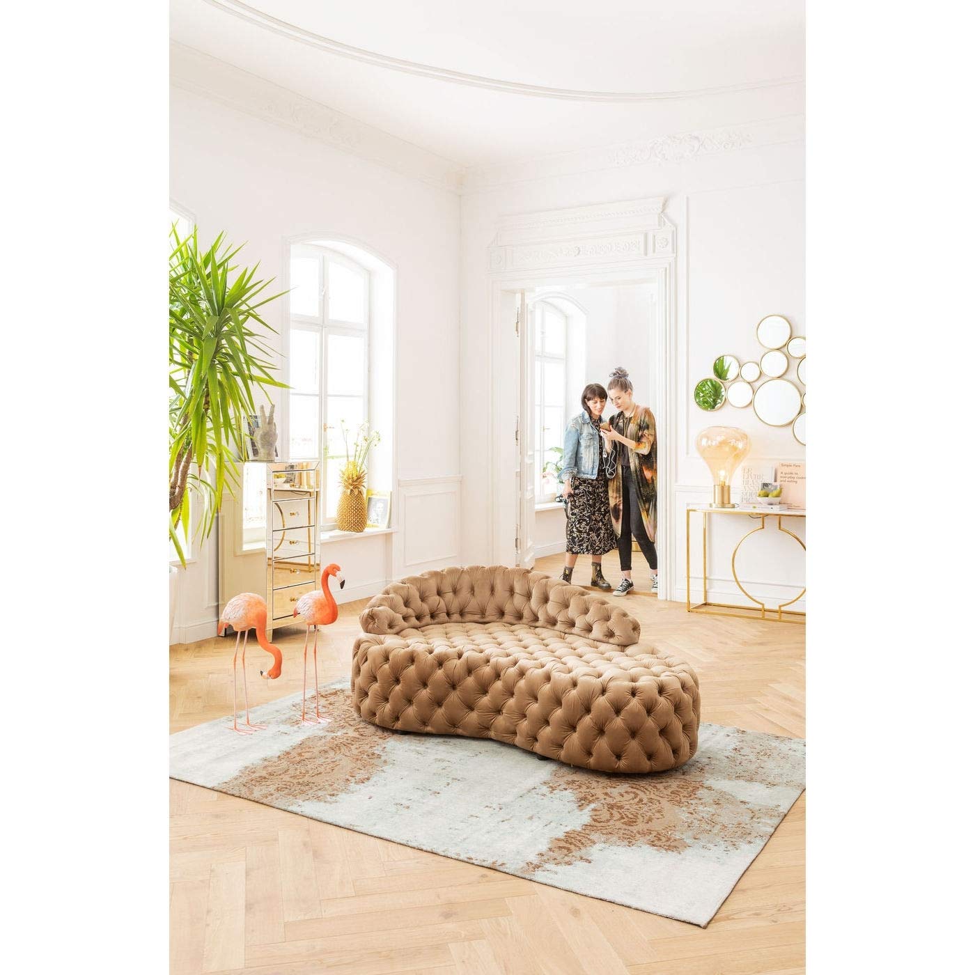 kare-design-sofa-santa-barbara-recamiere-creme-162-cm image 4