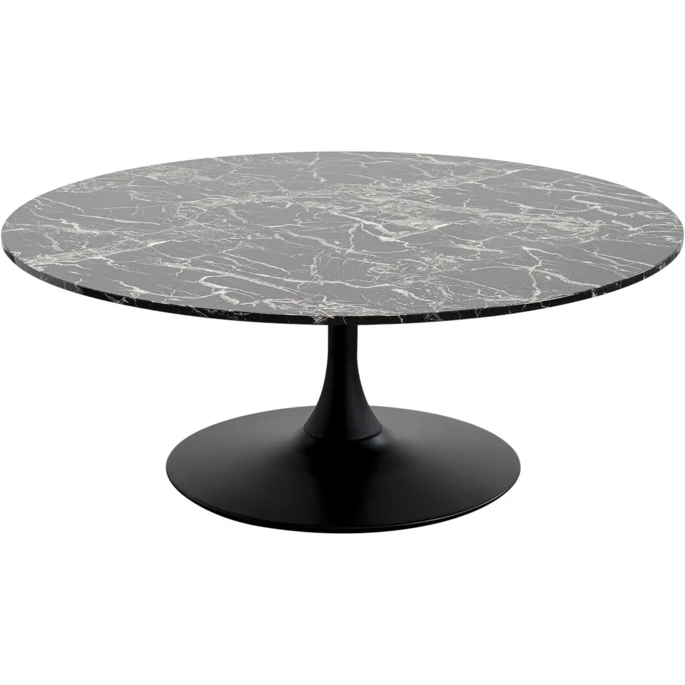 kare-design-schickeria-couchtisch-marmor-schwarz-110cm-rund image 1