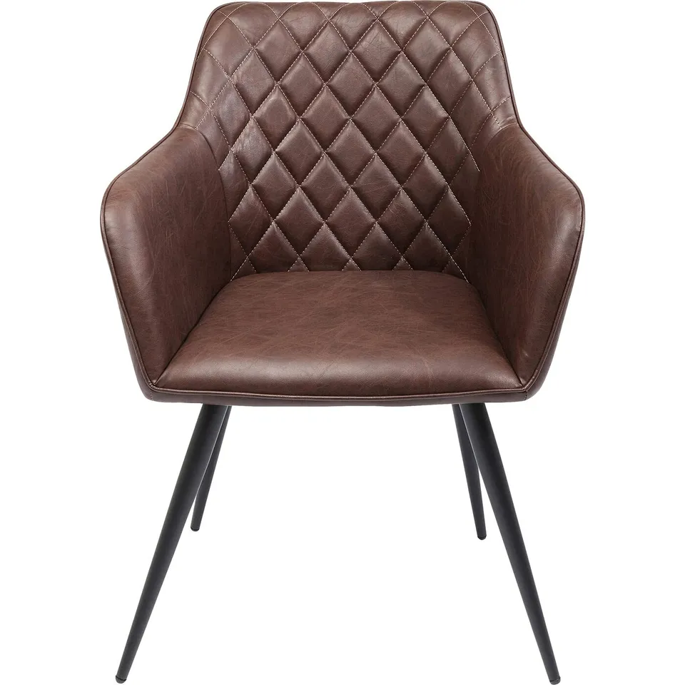 kare-design-armlehnstuhl-san-remo-braun-kunstleder-79x59x61-cm image 1