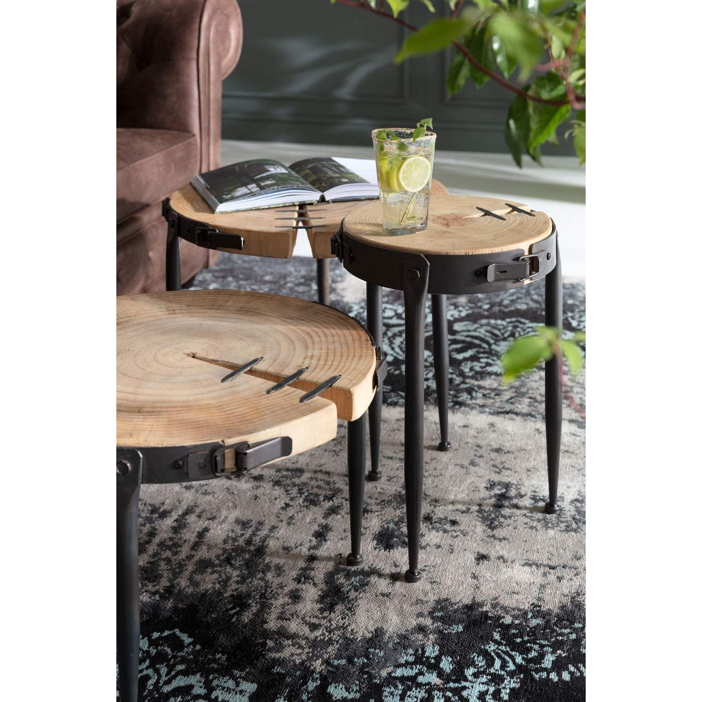 kare-design-beistelltisch-bosco-52-cm-kiefer-massivholz-mit-stahlfu image 4