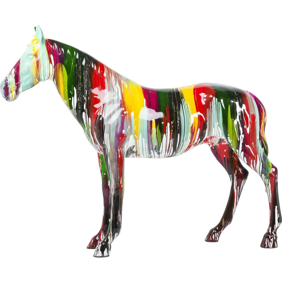 kare-design-horse-colore-deko-pferd-fiberglas-mehrfarbig-216-cm image 1