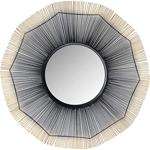 kare-design-wandspiegel-sunflower-81-cm-sonnenspiegel-schwarz-gold-handarbeit image 5