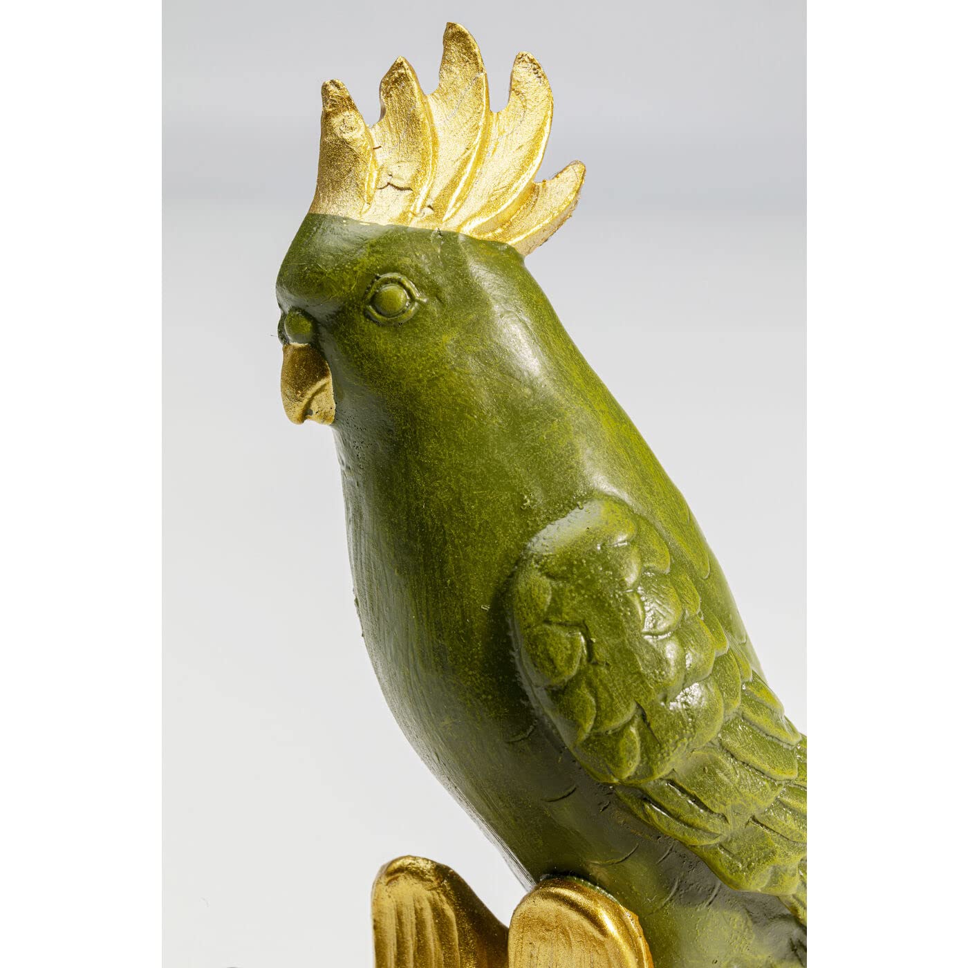 kare-design-flower-parrot-deko-figur-gold-gr-n-13x13x8-cm image 4