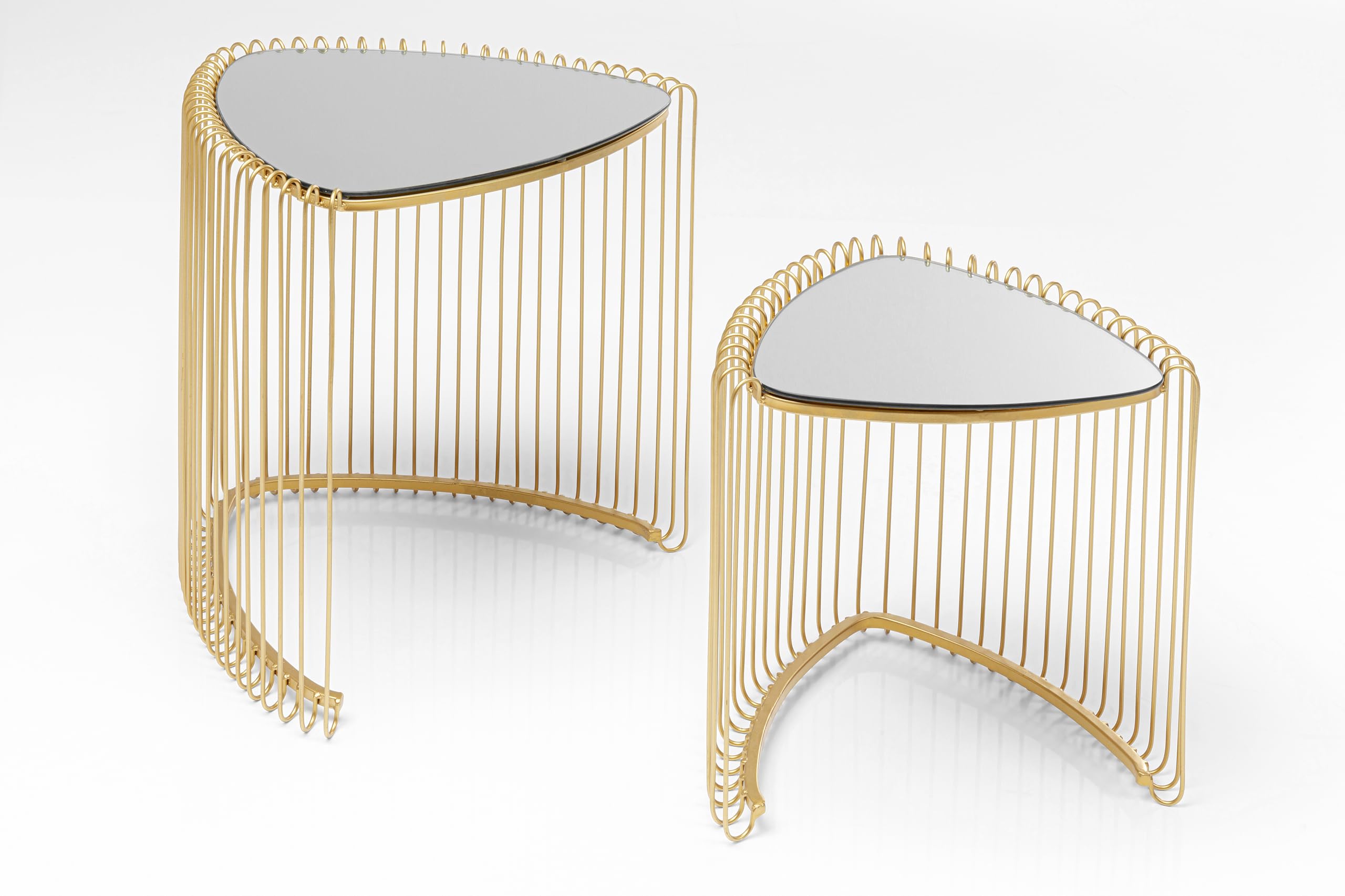 kare-design-wire-triangle-beistelltisch-2er-set-gold-glas-dreieckig image 4