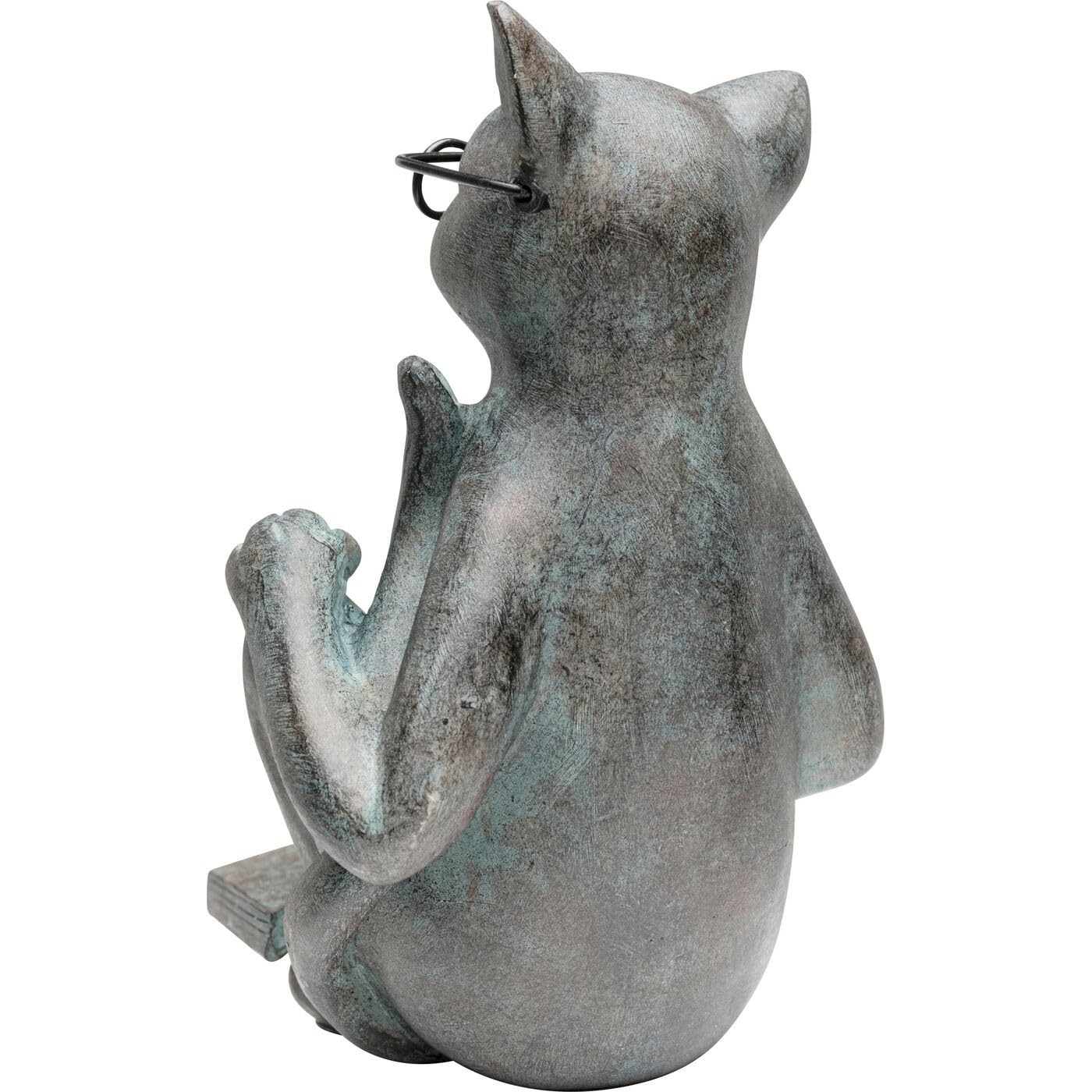 kare-design-deko-figur-cats-life-grau-schwarz-28x12x6-cm image 3