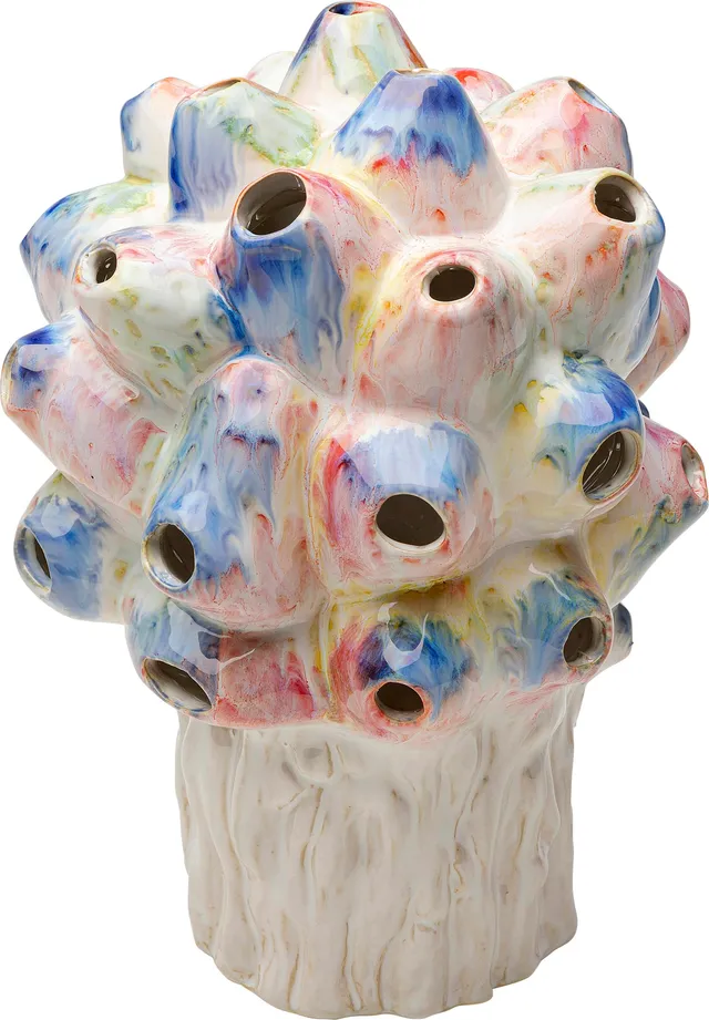 kare-design-vase-collina-colore-mehrfarbig-keramik-vase-33-cm-unikat image 1